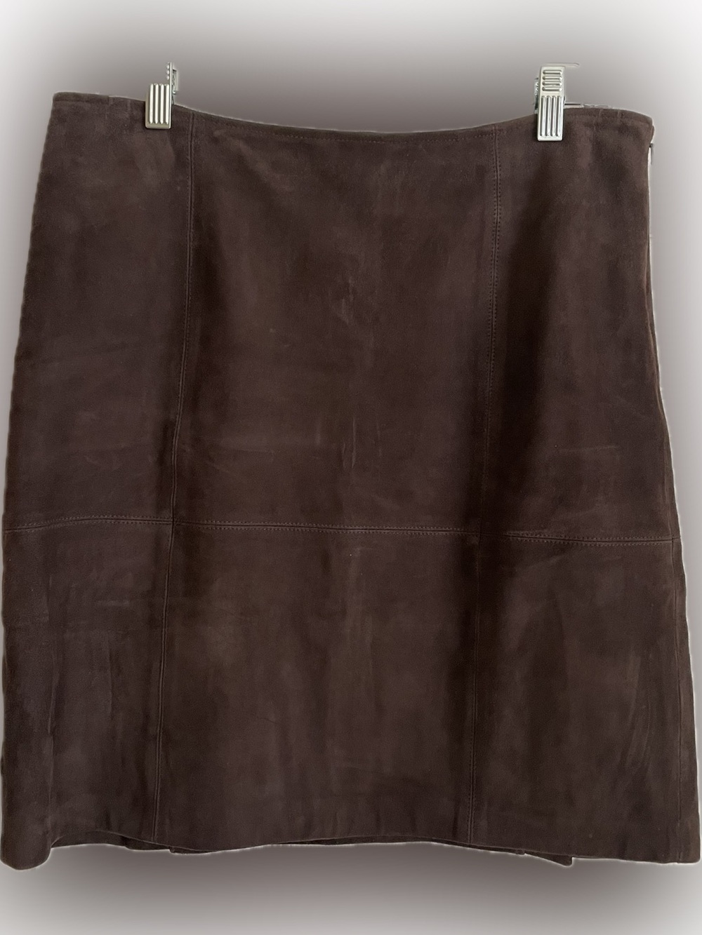J. Jill Brown Suede Mini Skirt